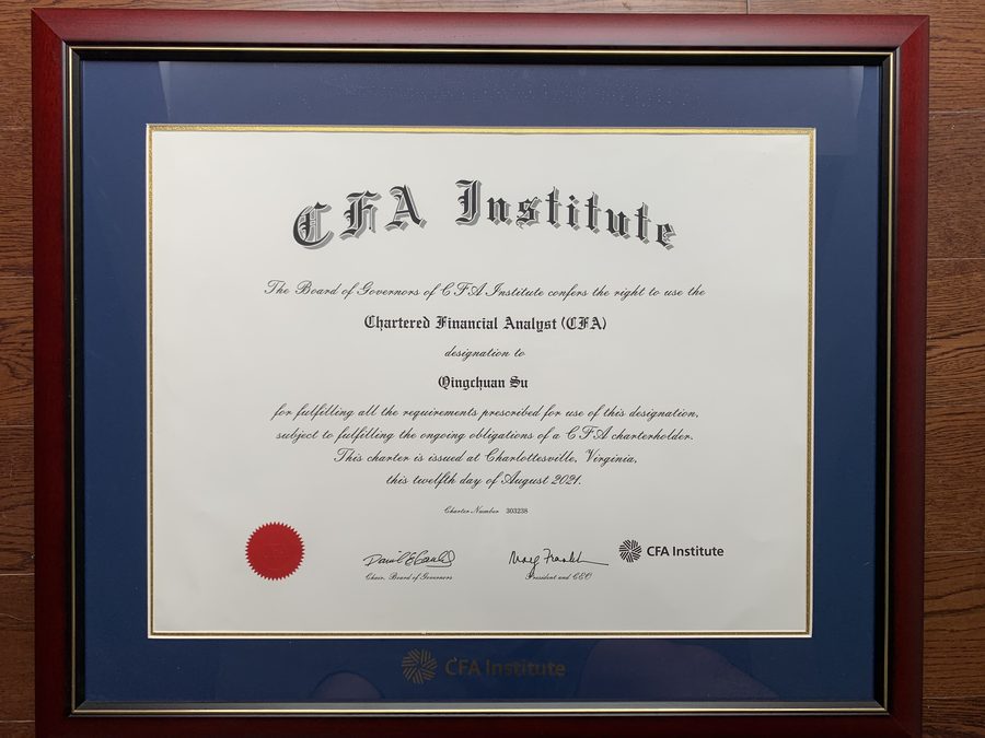 CFA Certificate